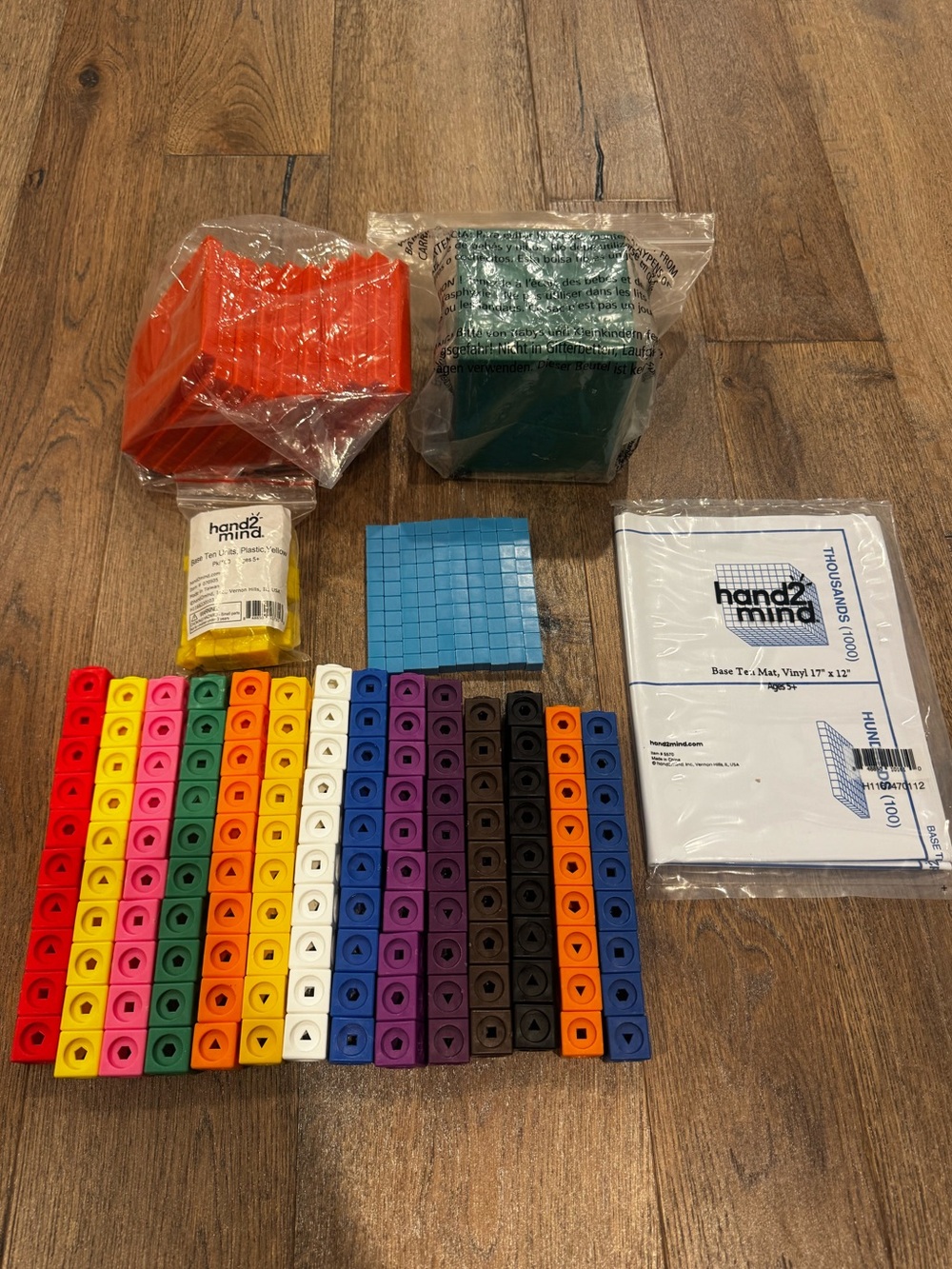 Math Manipulative Place Values & Math Link Cubes